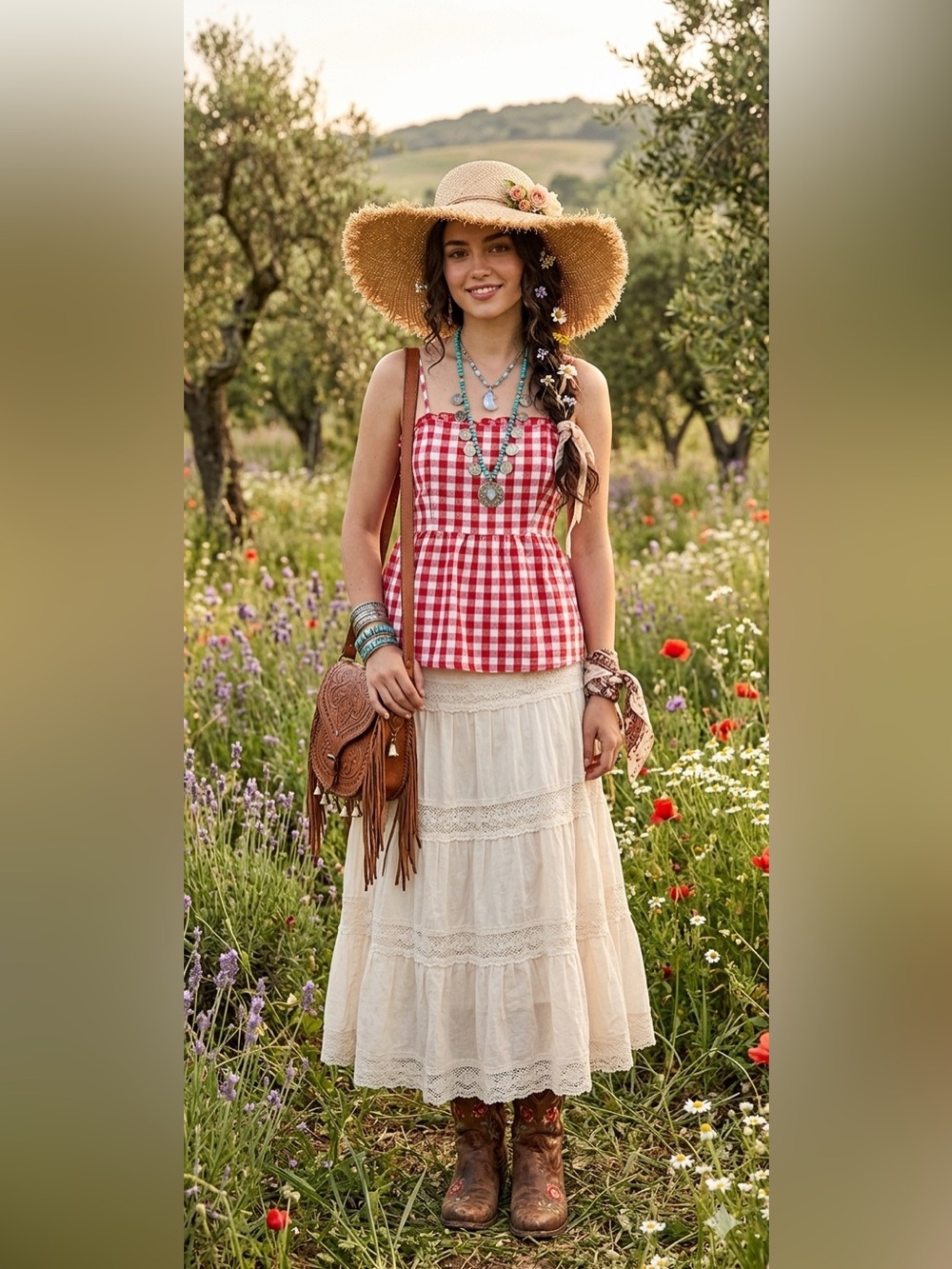 LOVE ON A HANGER bohemian , romantic , western Women’s size small top - Picture 2 of 15